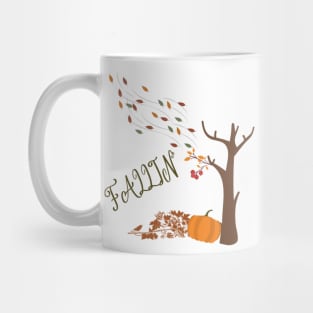 Fallin` fall season Mug